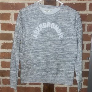 Abercrombie & Fitch Heathered Gray Crewneck Sweater, size 15/16